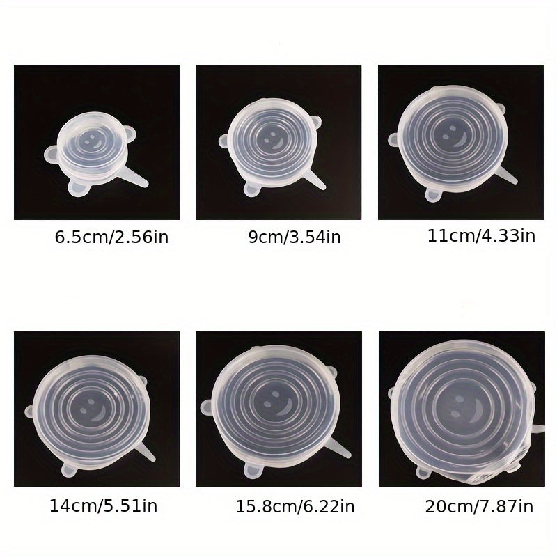 6 Fundas Elásticas de Silicona Reutilizable