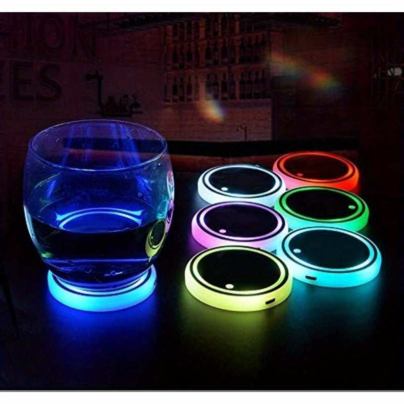 Portavasos LED recargables