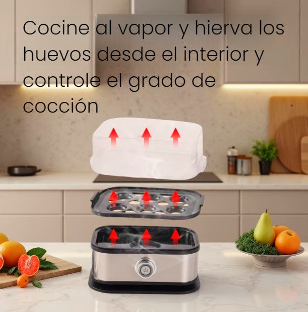 Hervidor eléctrico para 6 huevos