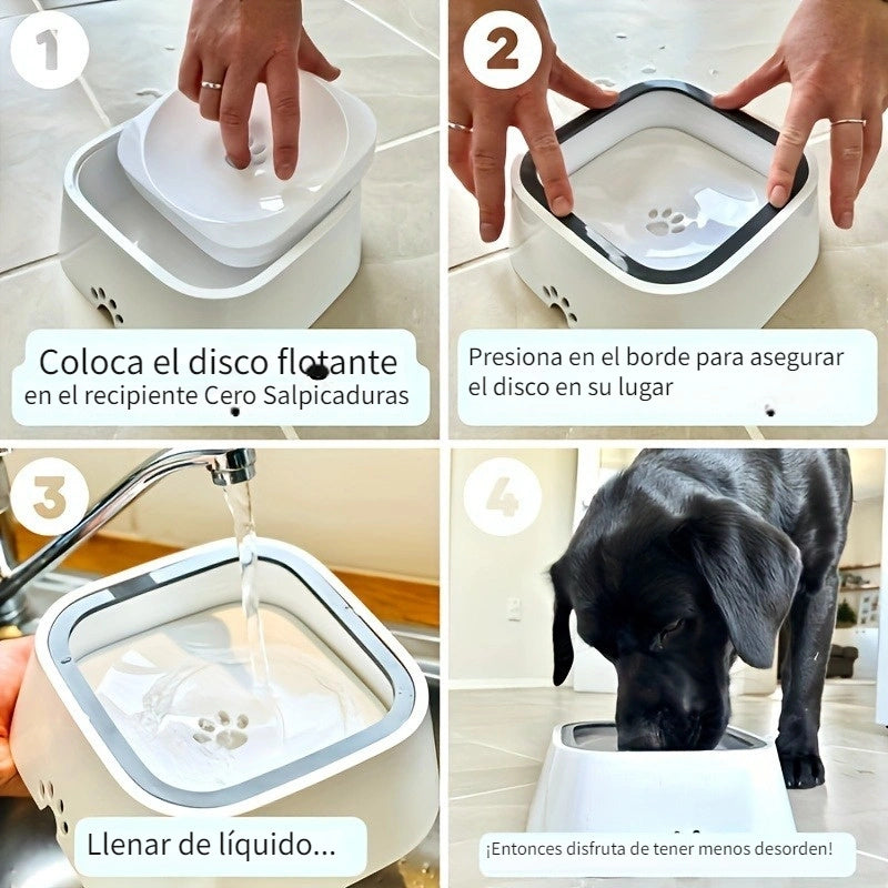 Bebedero Antiderrame para mascotas