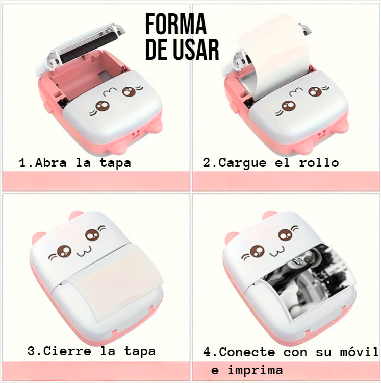 Mini impresora Kawaii