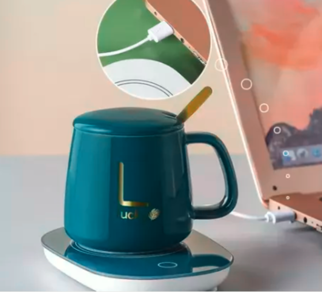 Calentador de taza posavaso eléctrico