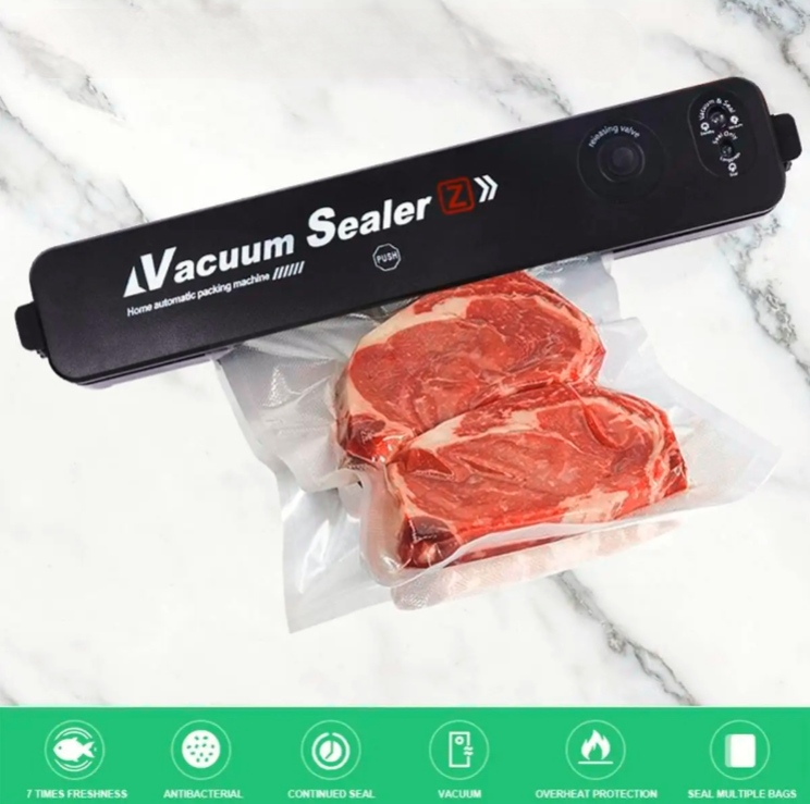 Maquina Selladora al Vacío + 1 Rollo de 5mts