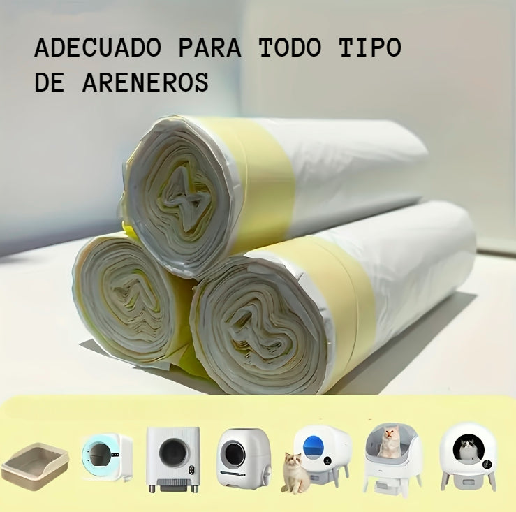 20 Bolsas de 40x35cms para Arenero de Gatos
