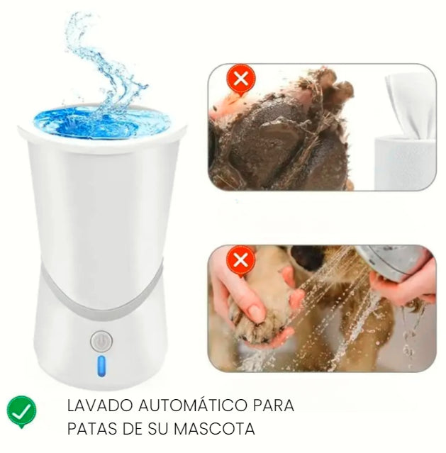 Limpiador automático de patas para mascotas