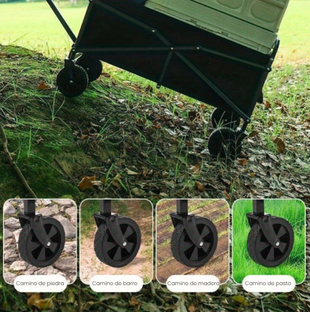 Carrito de arrastre plegable Cap. 70kg