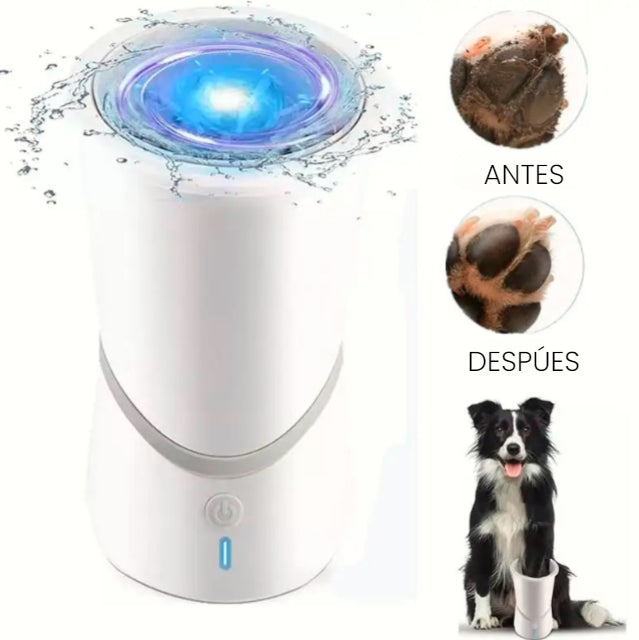 Limpiador automático de patas para mascotas