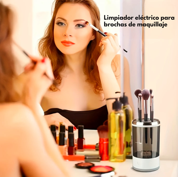 Limpiador de brochas de maquillaje