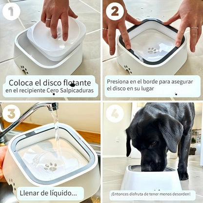Bebedero Antiderrame para mascotas