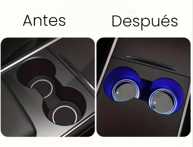 Portavasos LED recargables