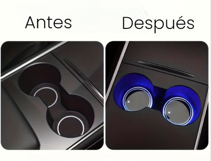 Portavasos LED recargables