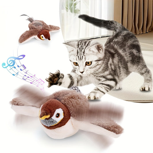 Pájaro volador, juguete para gatos