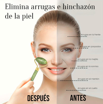 Masajeador Facial Roller de Jade