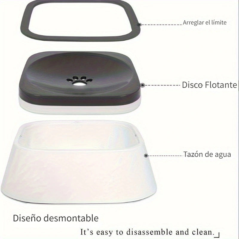 Bebedero Antiderrame para mascotas