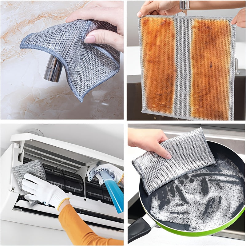5 Paños de  Limpieza Metálico Multifuncional